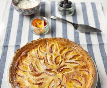 Tarte aux pêches
