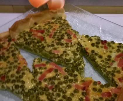 tarte aux petits pois