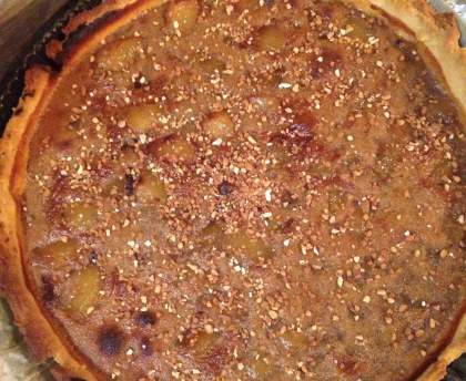 Tarte aux poires à la crème de marrons