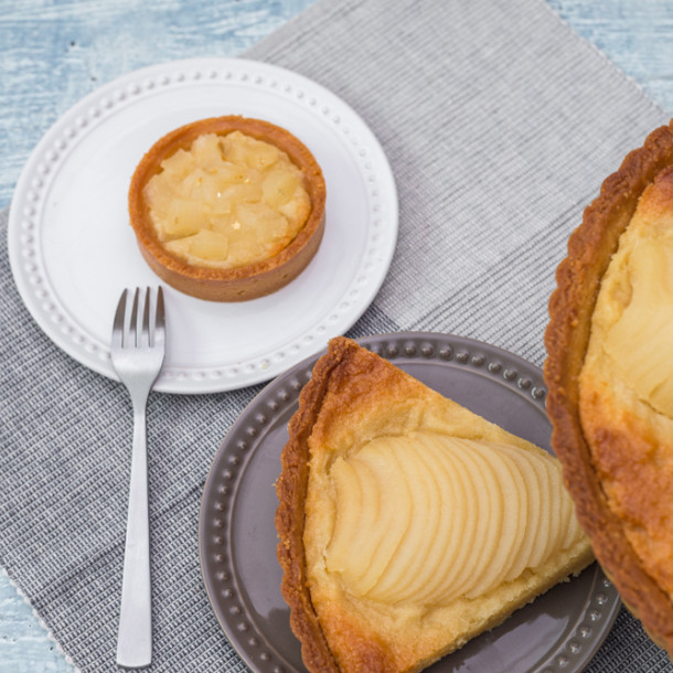 Tarte aux poires et à la noisette