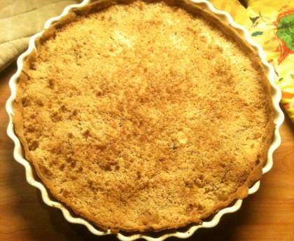 Tarte aux poires façon crumble