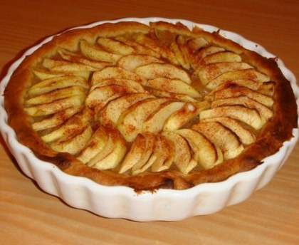 Tarte aux pommes à la frangipane