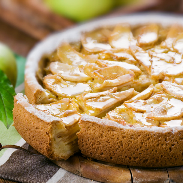 Tarte aux pommes à la vergeoise fait maison