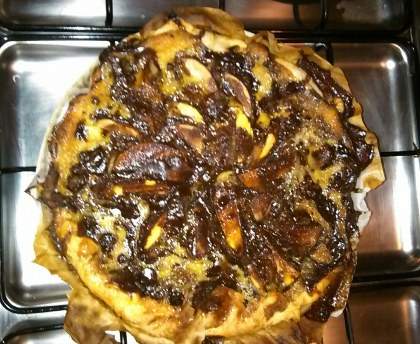 Tarte aux pommes, aux poires et au chocolat