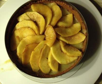 Tarte aux pommes, base spéculoos