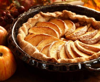 Tarte aux pommes caramélisée