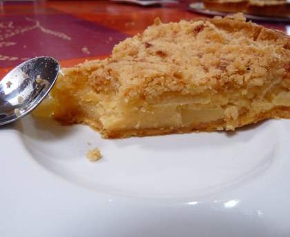 Tarte aux pommes comme un pudding craquant
