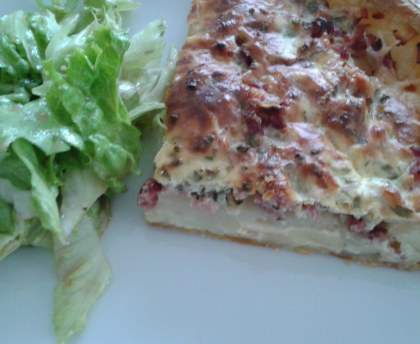 Tarte aux pommes de terre, façon bisteu picard