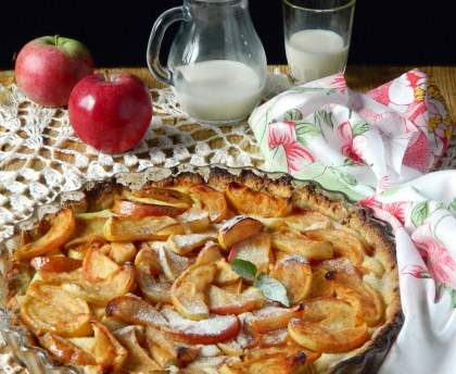 Tarte aux pommes rustique