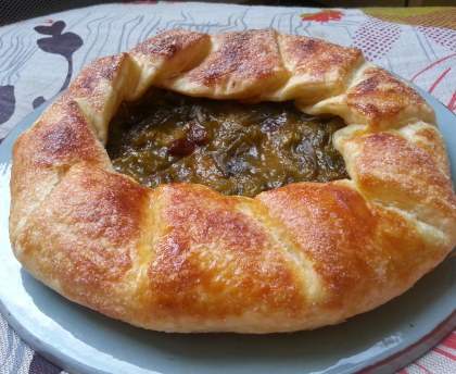 Tarte aux prunes et au gingembre