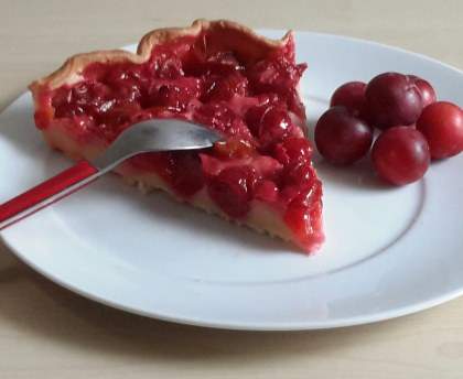 Tarte aux prunus