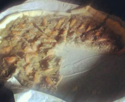 Tarte aux sardines et au fromage ail et fines herbes