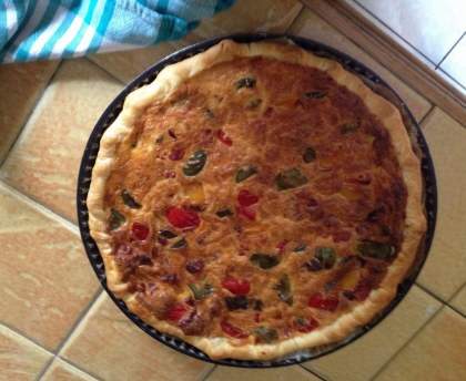 Tarte aux trois poivrons