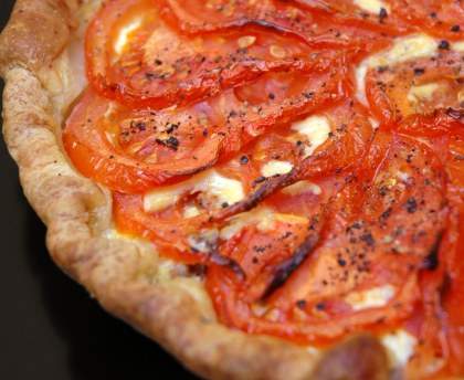 Tarte boeuf et tomates