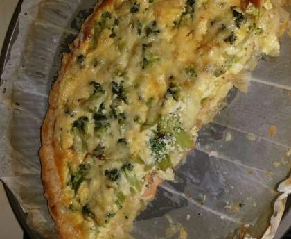 Tarte brocolis saumon camembert