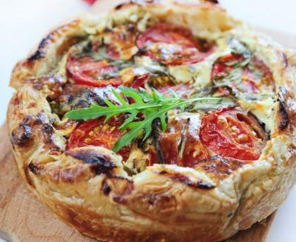Tarte chèvre et tomates séchées