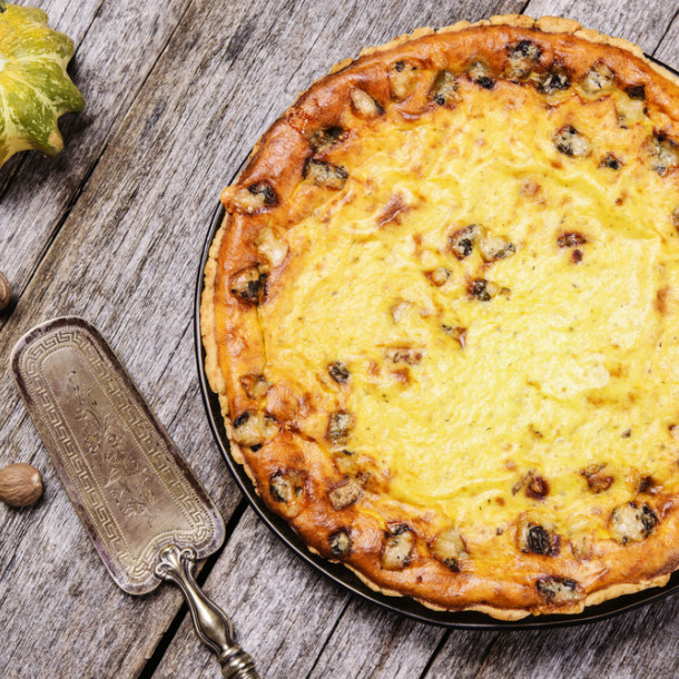 Tarte chèvre potimarron