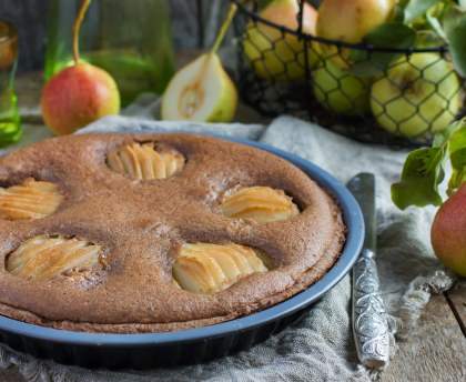 Tarte chocolat - poires facile