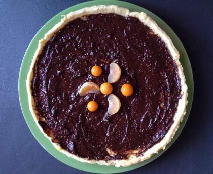 Tarte clémentine et chocolat