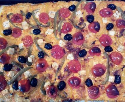 Tarte colorée sucrée salée