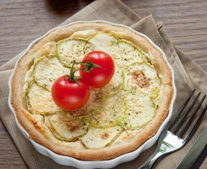 tarte courgette - ricotta