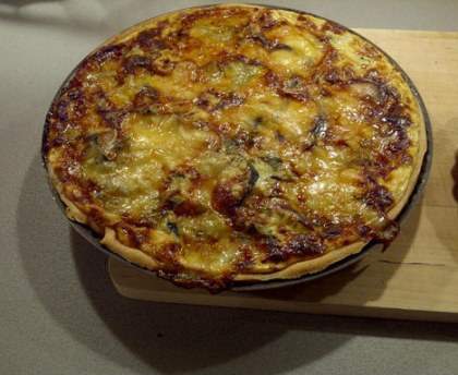 Tarte courgettes et morbier