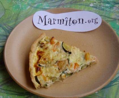 tarte crabe courgettes