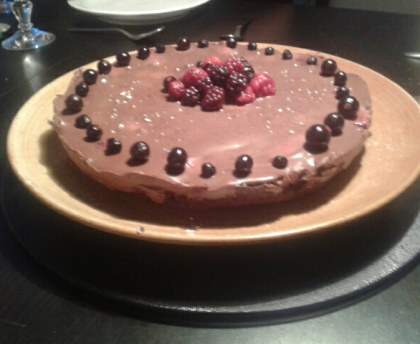 Tarte craquante chocolat framboises
