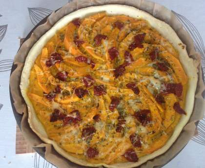 Tarte d’automne au potimarron