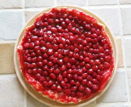 Tarte de framboise au lait de chevre