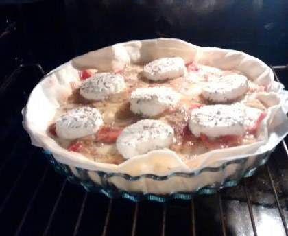 Tarte du soir végétarienne