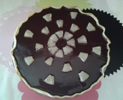 Tarte duo chocolat ananas