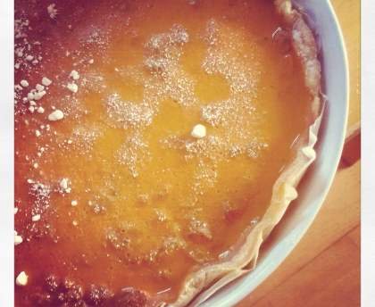 Tarte épicée à la citrouille