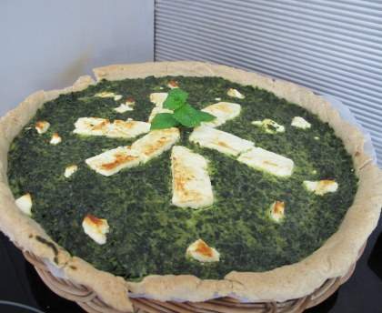 tarte épinard - menthe - féta