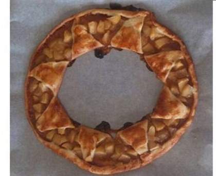 Tarte étoile pomme cannelle caramel beurre salé