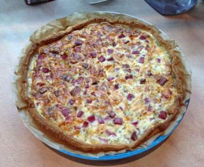 Tarte express au boursin