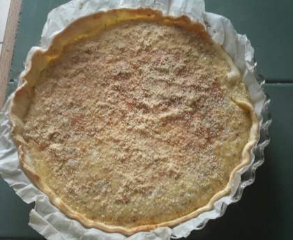 Tarte facile au jambon et aux restes de fromage