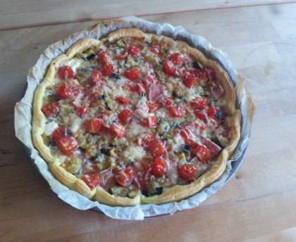 Tarte façon ratatouille