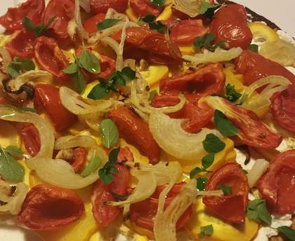 Tarte fine aux légumes et ricotta