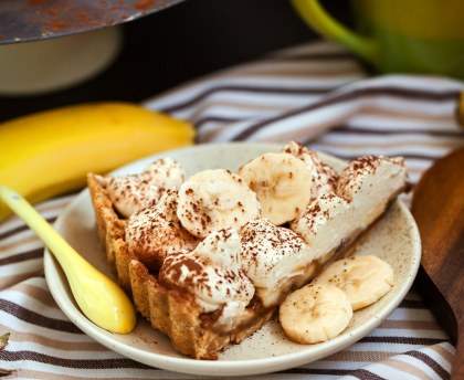Tarte flambée banane chocolat