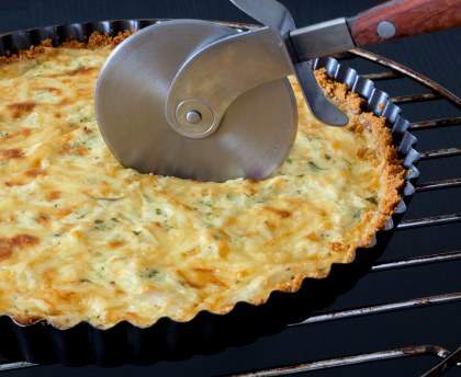 Tarte fondante à l'oignon et au chèvre