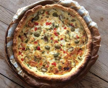Tarte fondante tomates séchées mozzarella