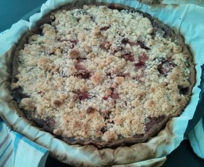 Tarte fraise banane crumble simple