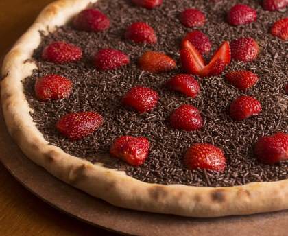 Tarte fraises et chocolat