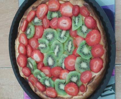 Tarte fraises kiwis à ma façon