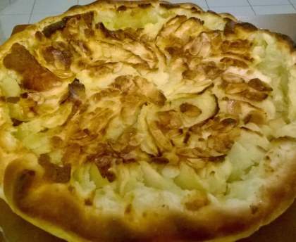 Tarte frangipane aux pommes et au miel