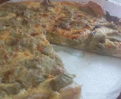 Tarte grand-mère à la rhubarbe