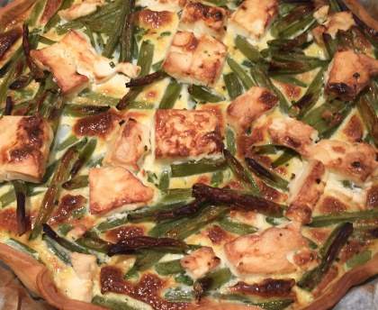 Tarte haricots verts-feta