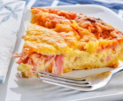 Tarte jambon gruyère