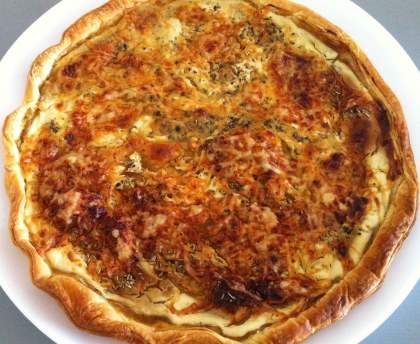 Tarte légère à la moutarde